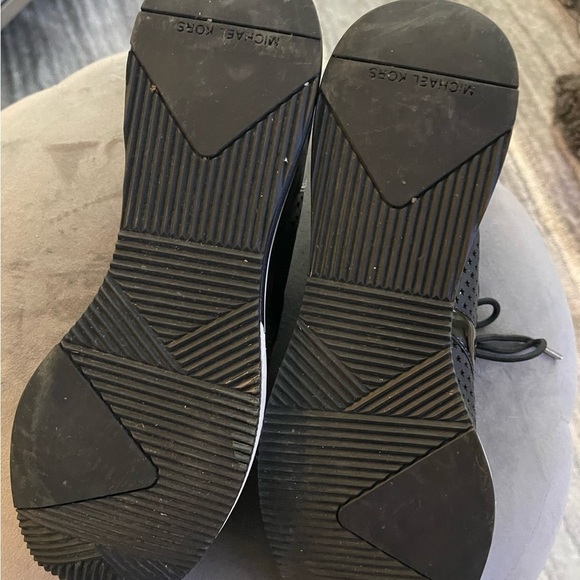 Michael Kors Black, White & Chrome Sneakers - Picture 4 of 5